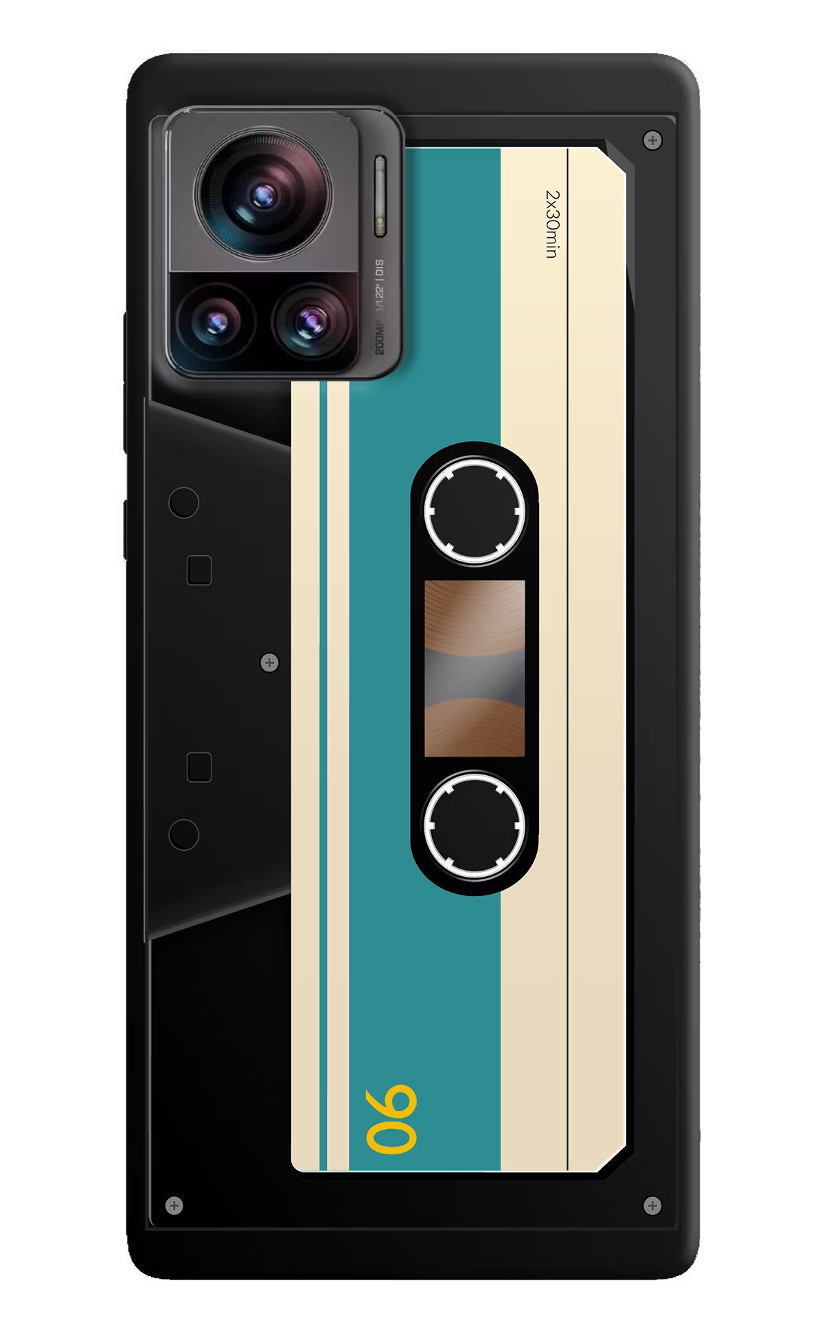 Cassette Moto Edge 30 Ultra Hard Case Back Cover by Casekaro