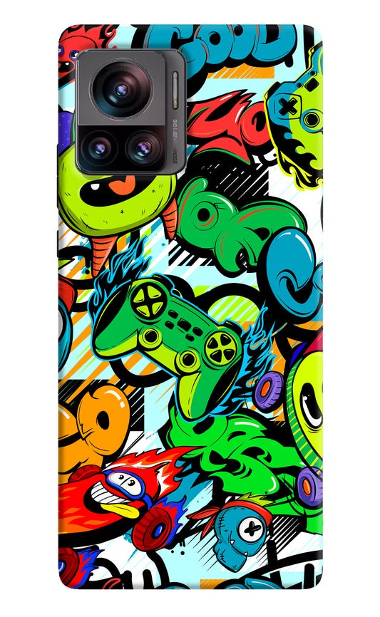 Game Doodle Moto Edge 30 Ultra Hard Case Back Cover by Casekaro