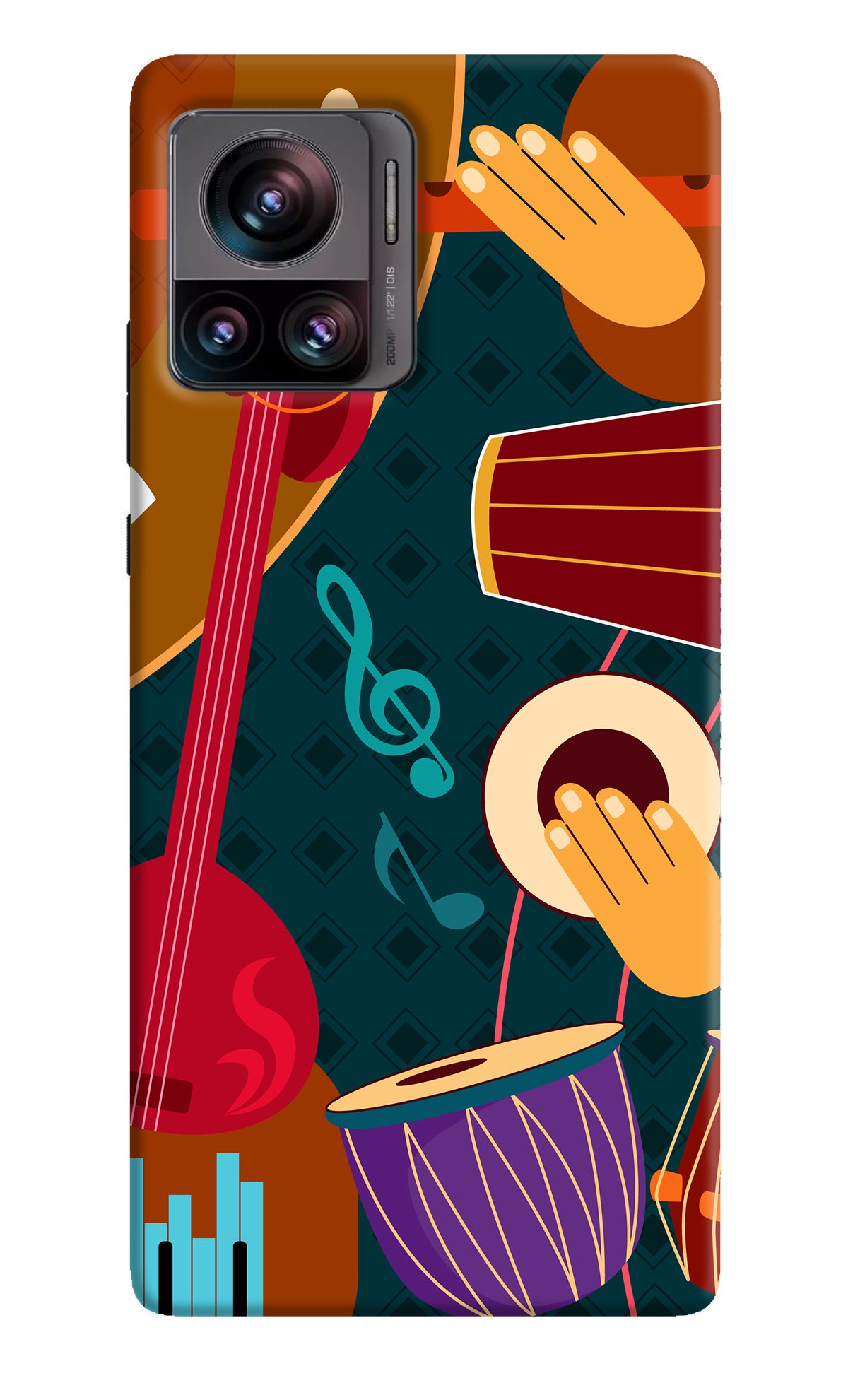 Music Instrument Moto Edge 30 Ultra Back Cover