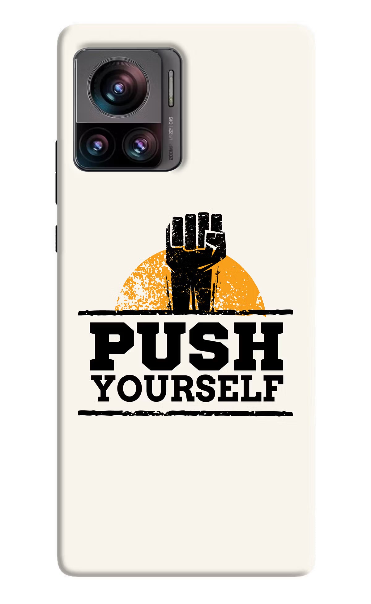 Push Yourself Moto Edge 30 Ultra Hard Case Back Cover by Casekaro