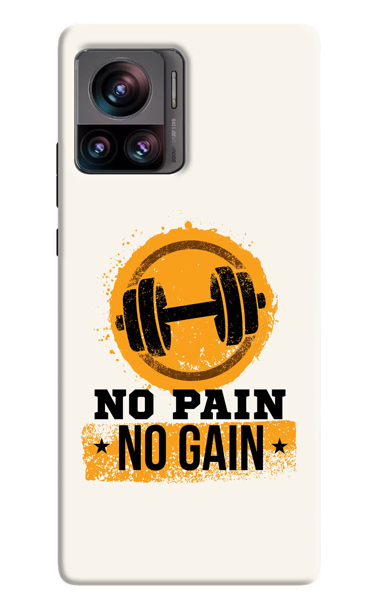 No Pain No Gain Moto Edge 30 Ultra Hard Case Back Cover by Casekaro