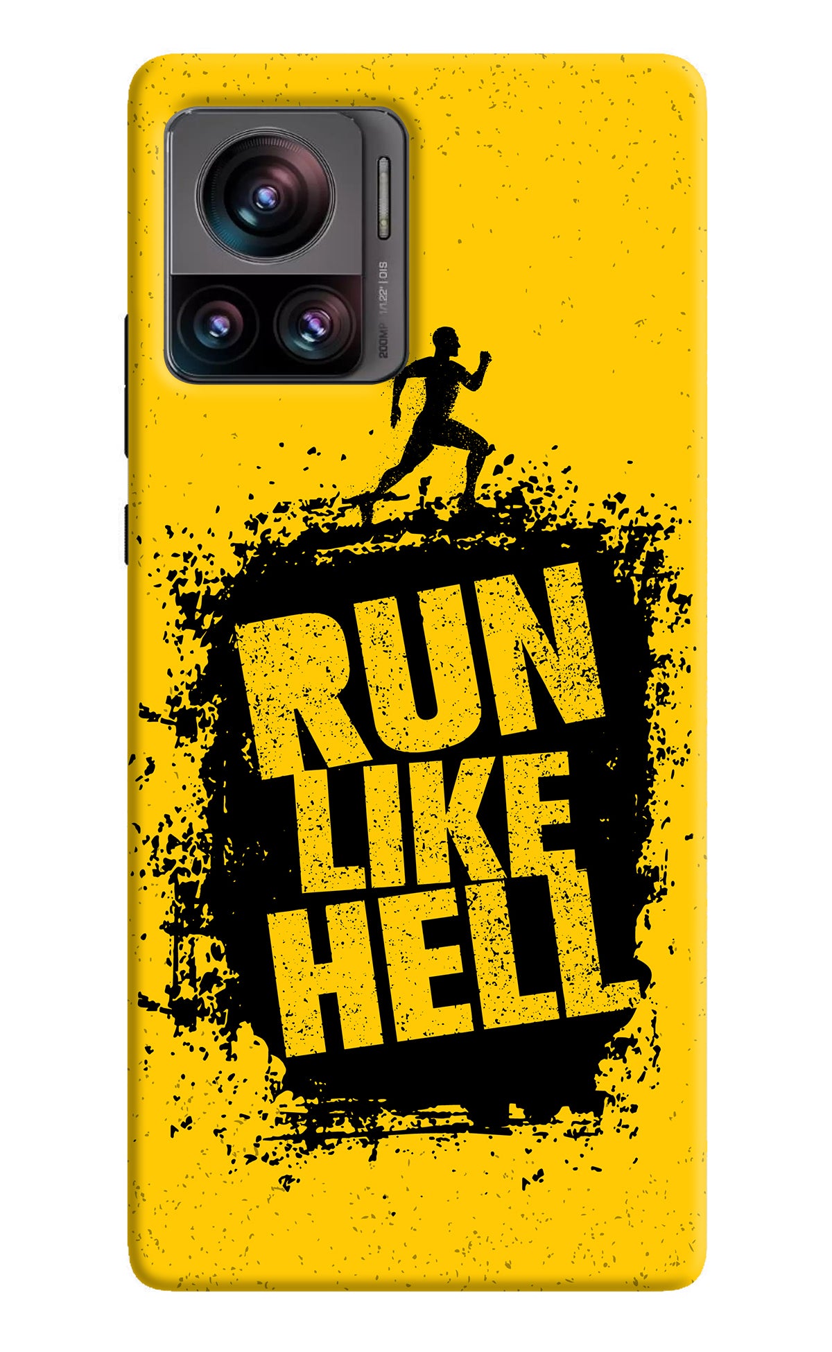 Run Like Hell Moto Edge 30 Ultra Back Cover