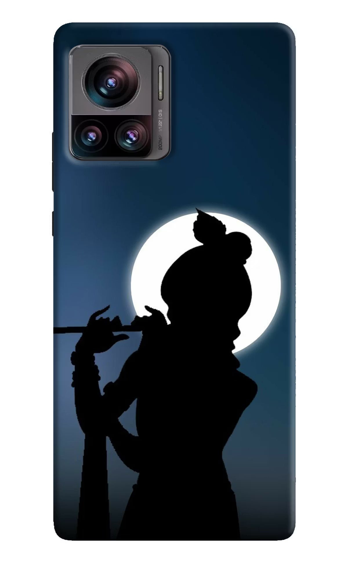 Shri Krishna Silhouette Moto Edge 30 Ultra Hard Case Back Cover by Casekaro