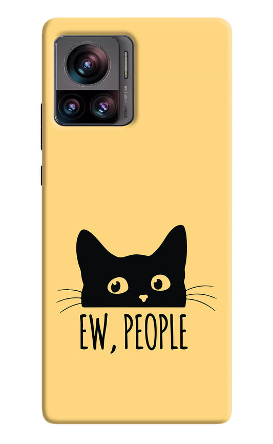 Ew People Catitude Moto Edge 30 Ultra Hard Case Back Cover by Casekaro