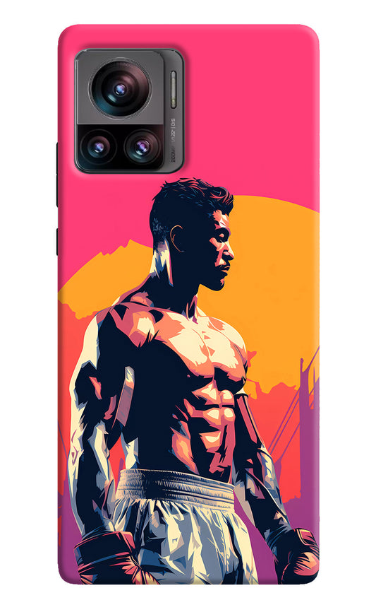 Sunset Warrior (AI Generated) Moto Edge 30 Ultra Back Cover