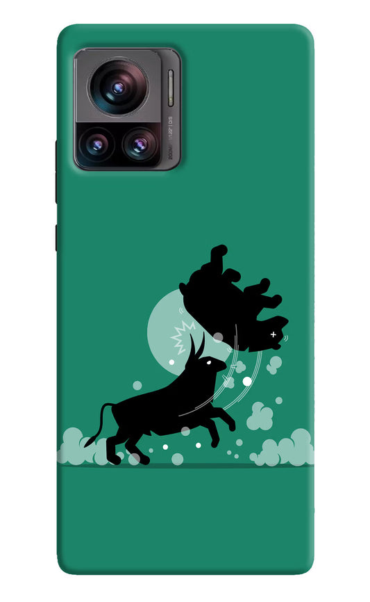 Bull Conqueror Moto Edge 30 Ultra Hard Case Back Cover by Casekaro