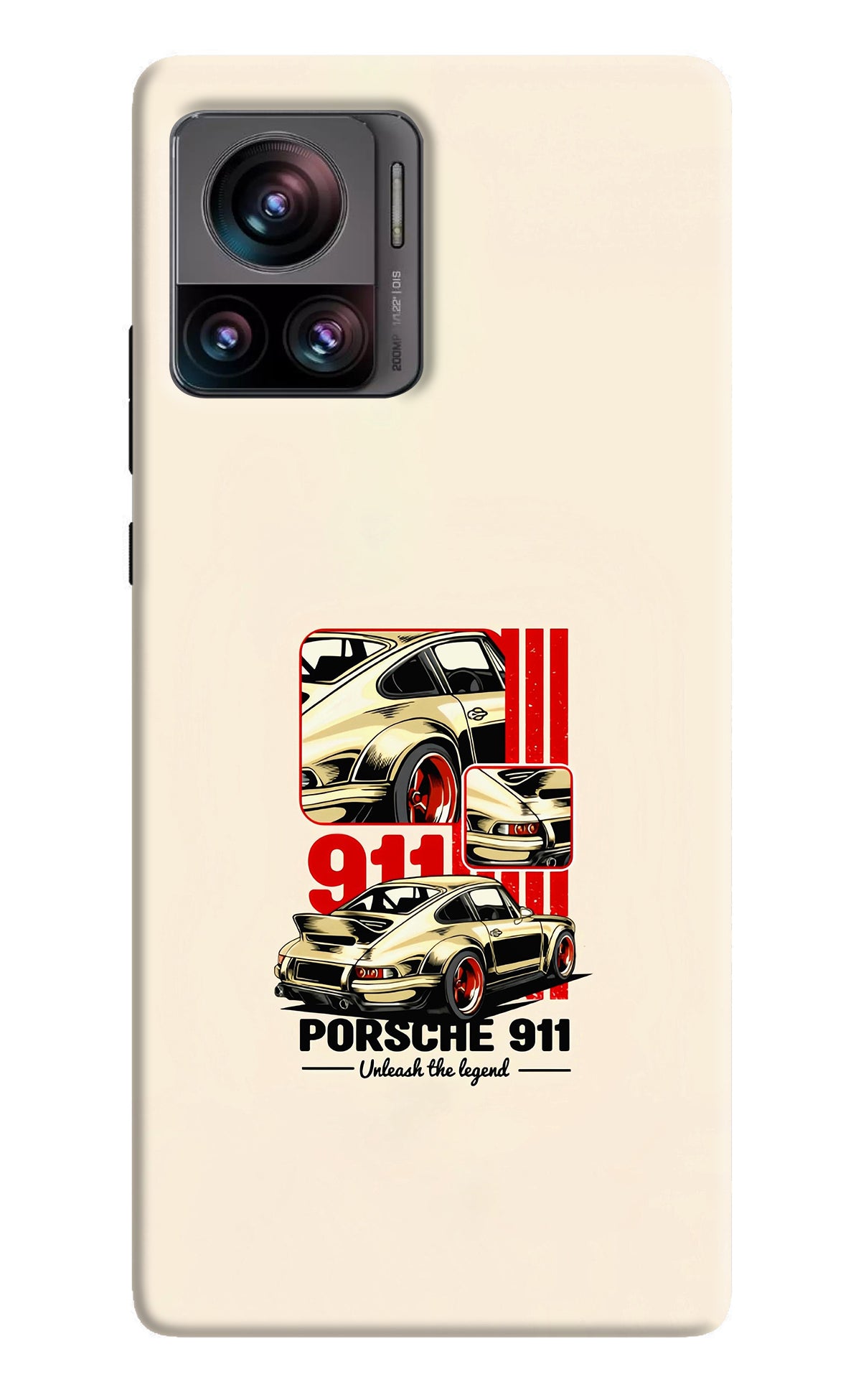 Classic Porsche 911 Moto Edge 30 Ultra Back Cover