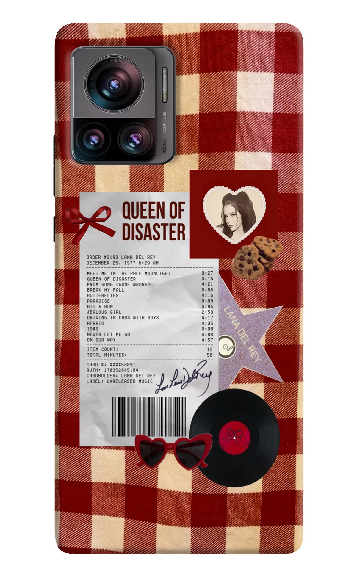 Queen of Disaster Moto Edge 30 Ultra Hard Case Back Cover by Casekaro