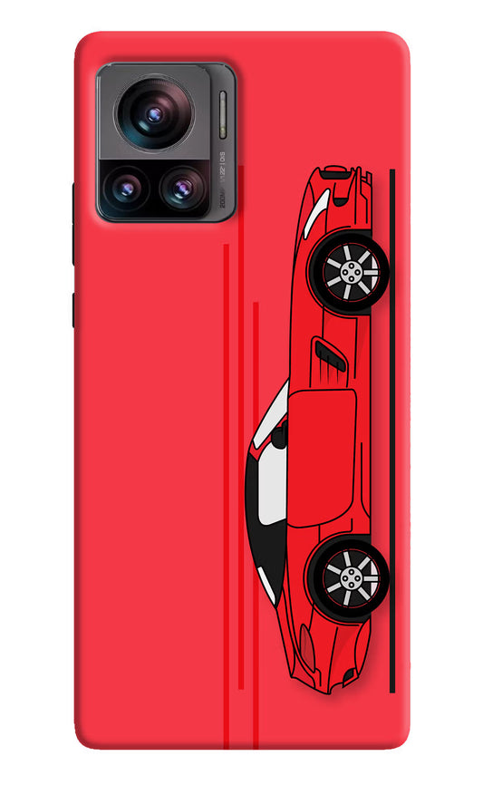 Red Velocity Moto Edge 30 Ultra Hard Case Back Cover by Casekaro