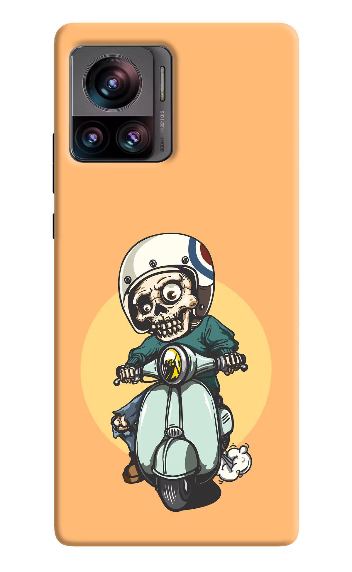 Undead Biker Moto Edge 30 Ultra Hard Case Back Cover by Casekaro