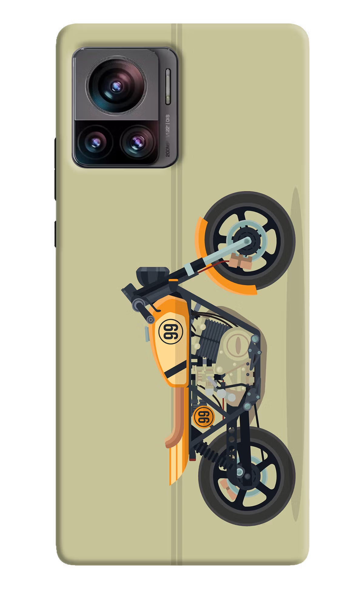 Vertical Speedster Moto Edge 30 Ultra Hard Case Back Cover by Casekaro