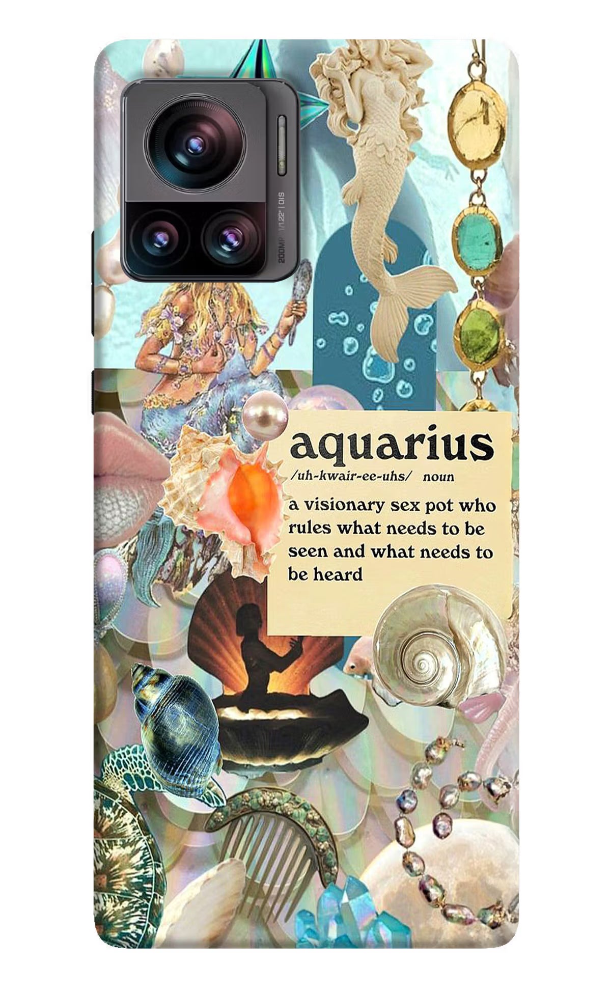 Aquarius Zodiac Moto Edge 30 Ultra Hard Case Back Cover by Casekaro