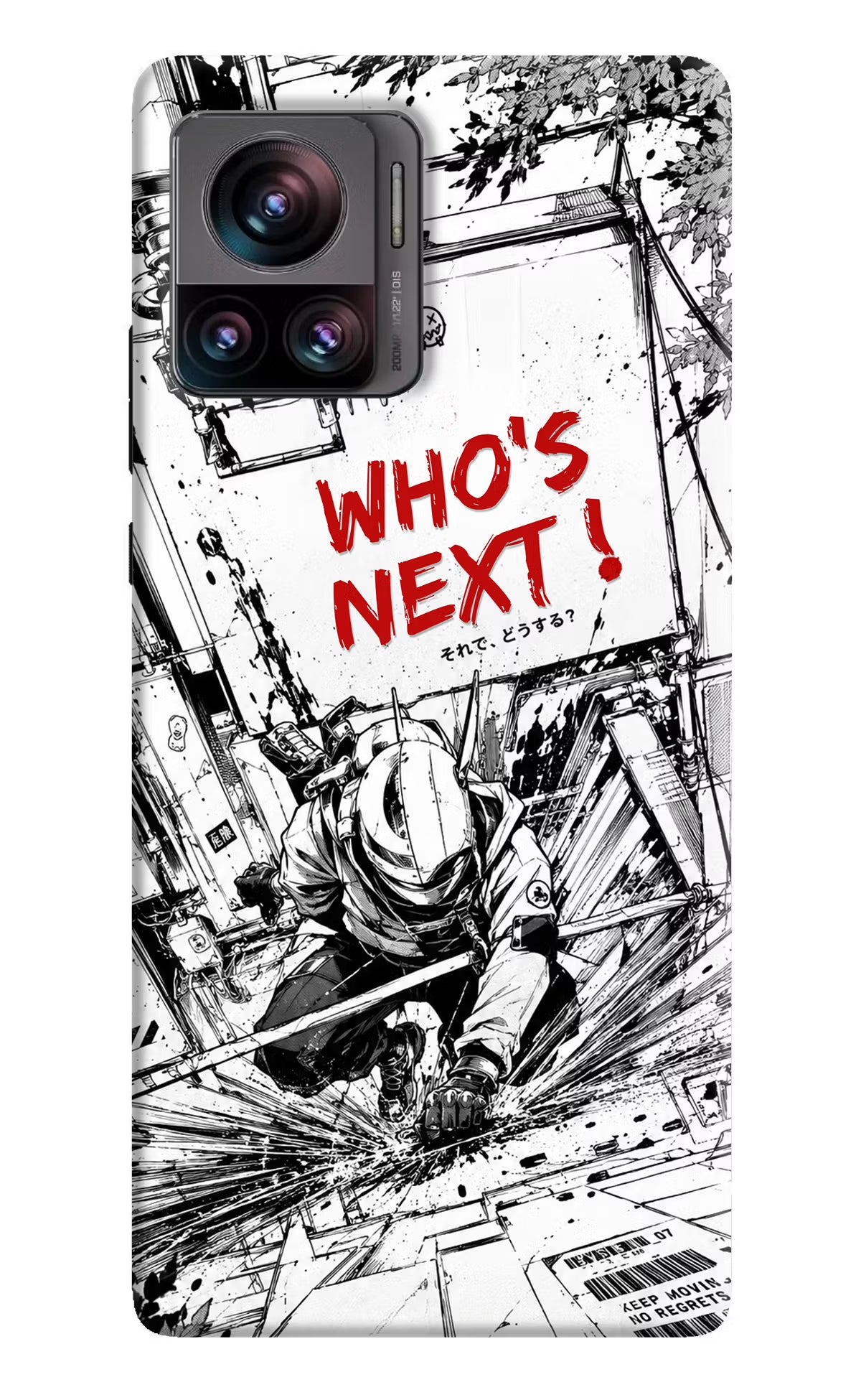 Who's Next Moto Edge 30 Ultra Hard Case Back Cover by Casekaro