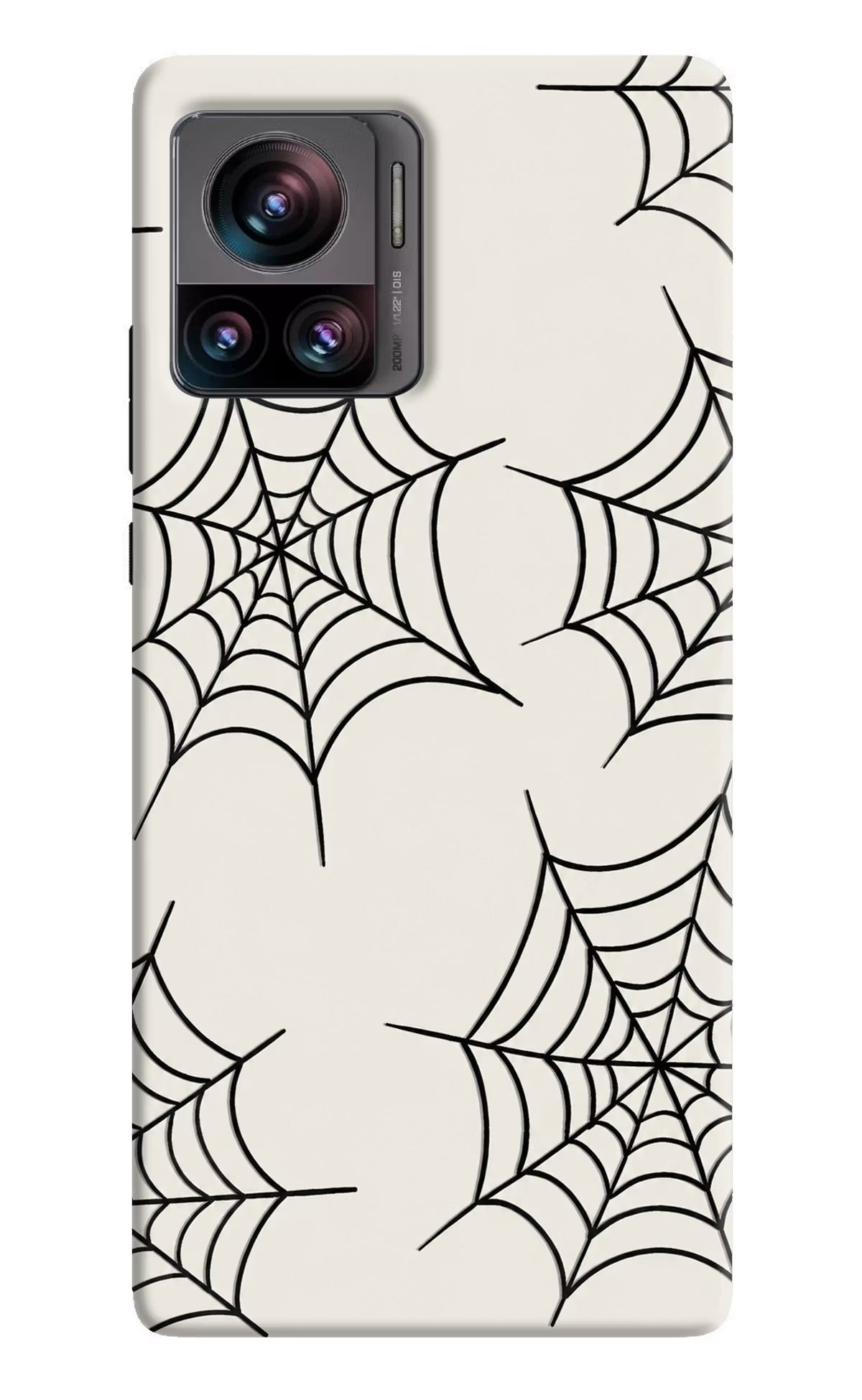 Spider Web Moto Edge 30 Ultra Hard Case Back Cover by Casekaro
