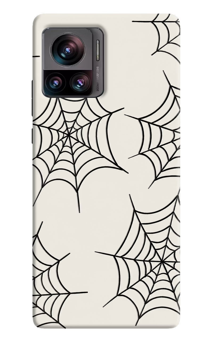 Spider Web Moto Edge 30 Ultra Back Cover, Hard case