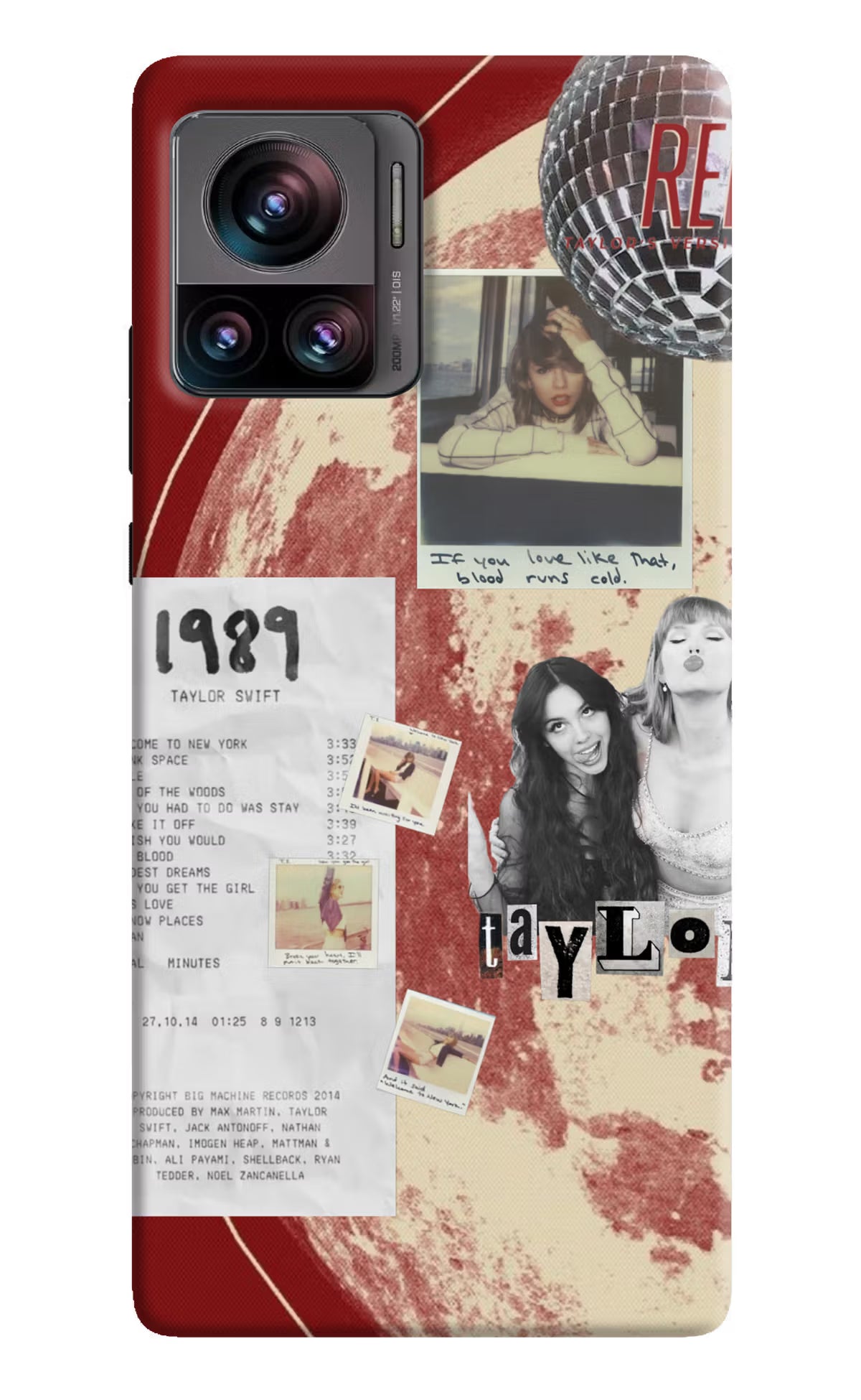 Taylor Swift Moto Edge 30 Ultra Back Cover