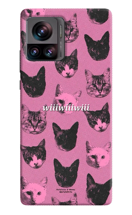 Pink Cats Moto Edge 30 Ultra Hard Case Back Cover by Casekaro