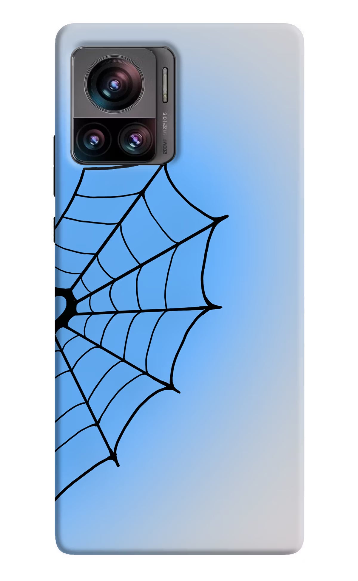 Blue Web Moto Edge 30 Ultra Back Cover