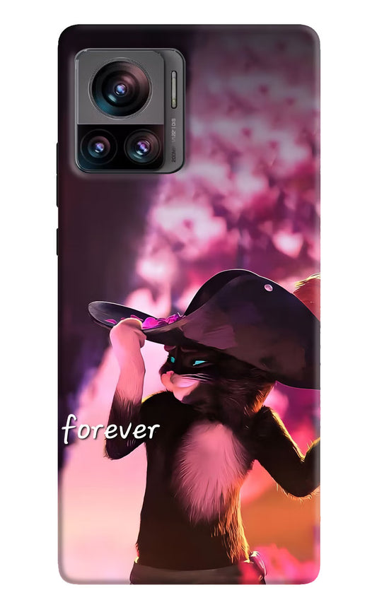 Forever Cat Moto Edge 30 Ultra Hard Case Back Cover by Casekaro