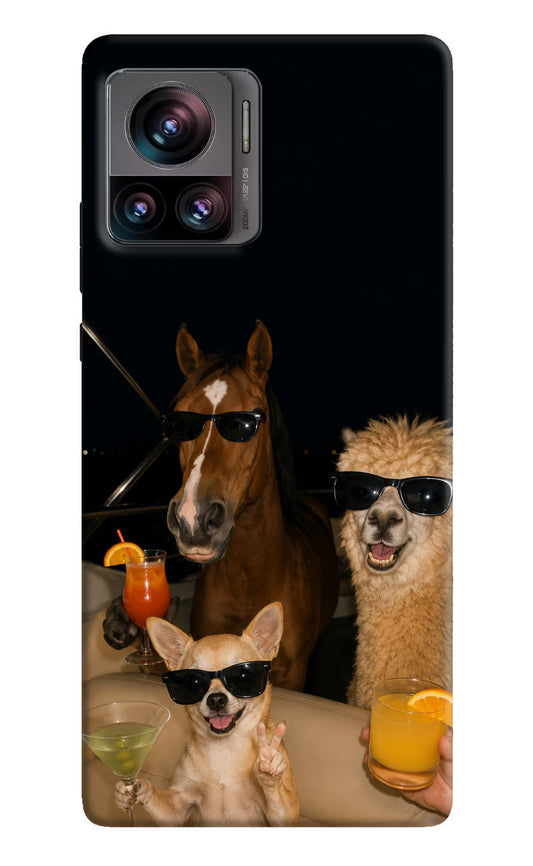 Party Squad Moto Edge 30 Ultra Hard Case Back Cover by Casekaro