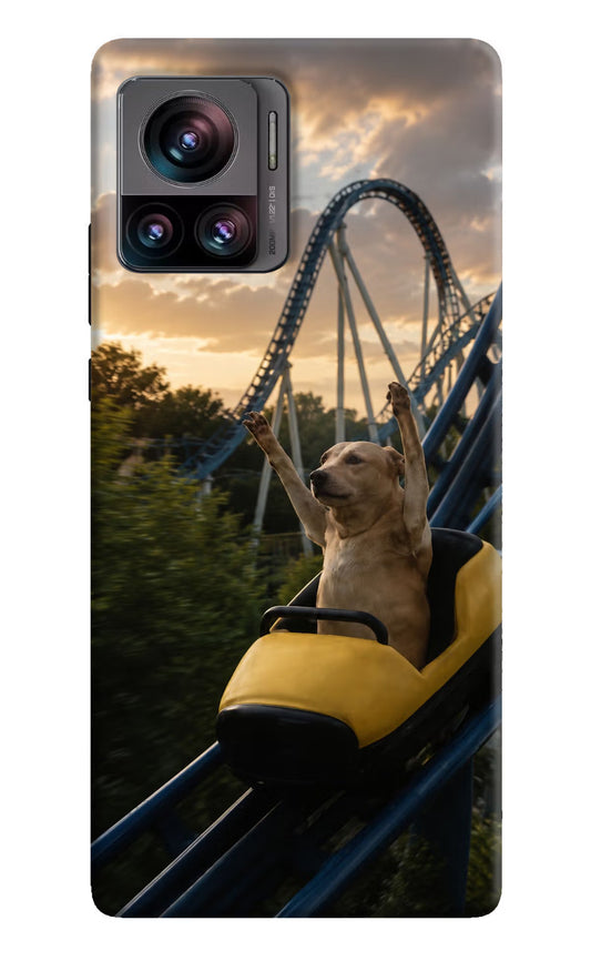 Rollercoaster Dog Moto Edge 30 Ultra Hard Case Back Cover by Casekaro