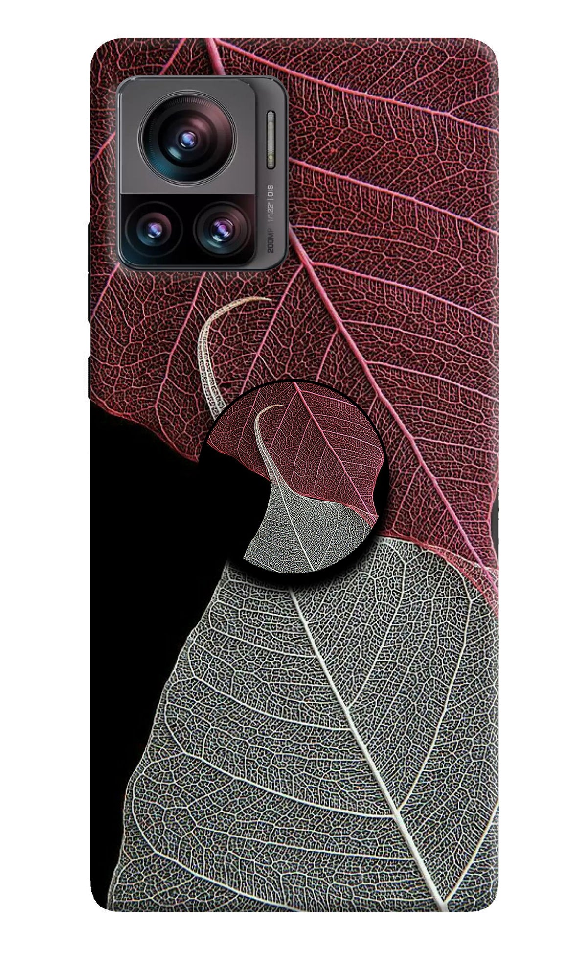 Leaf Pattern Moto Edge 30 Ultra Pop Case