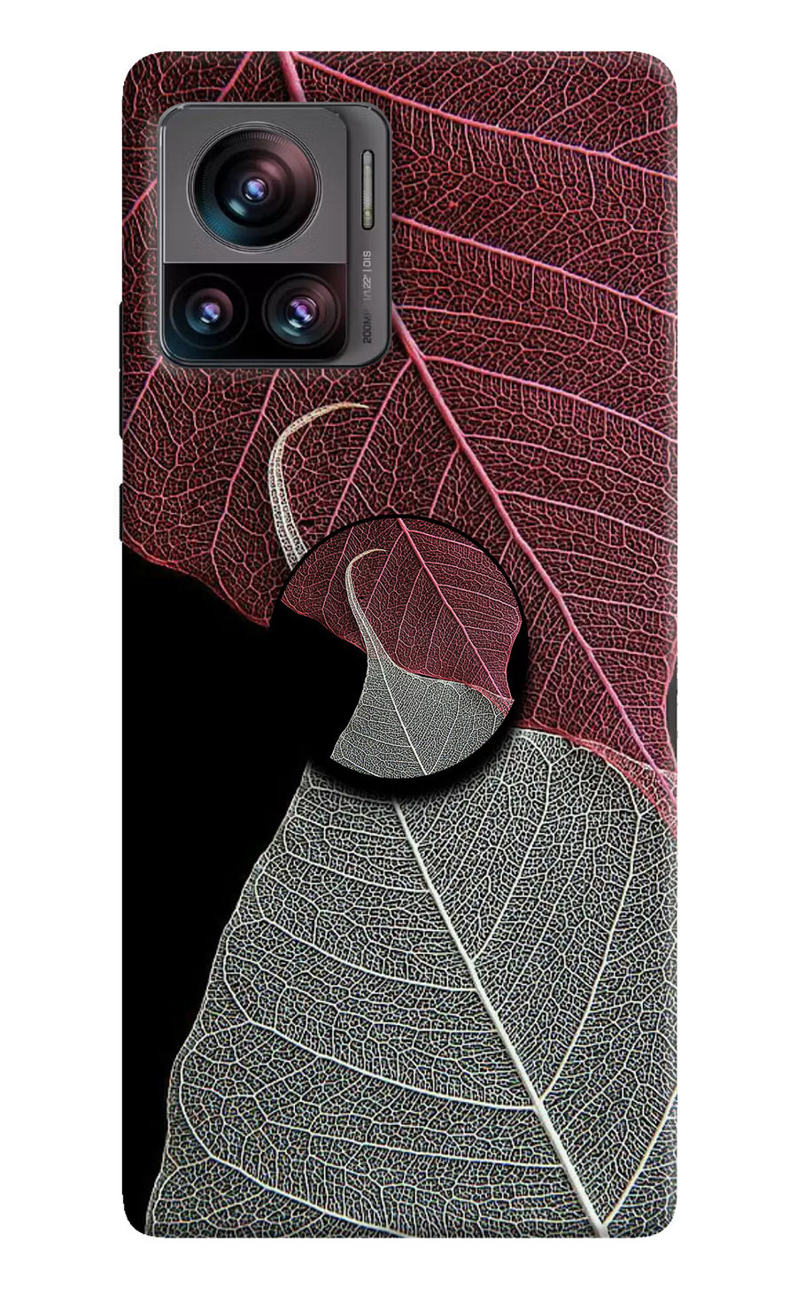 Leaf Pattern Moto Edge 30 Ultra Pop Case, Hard case