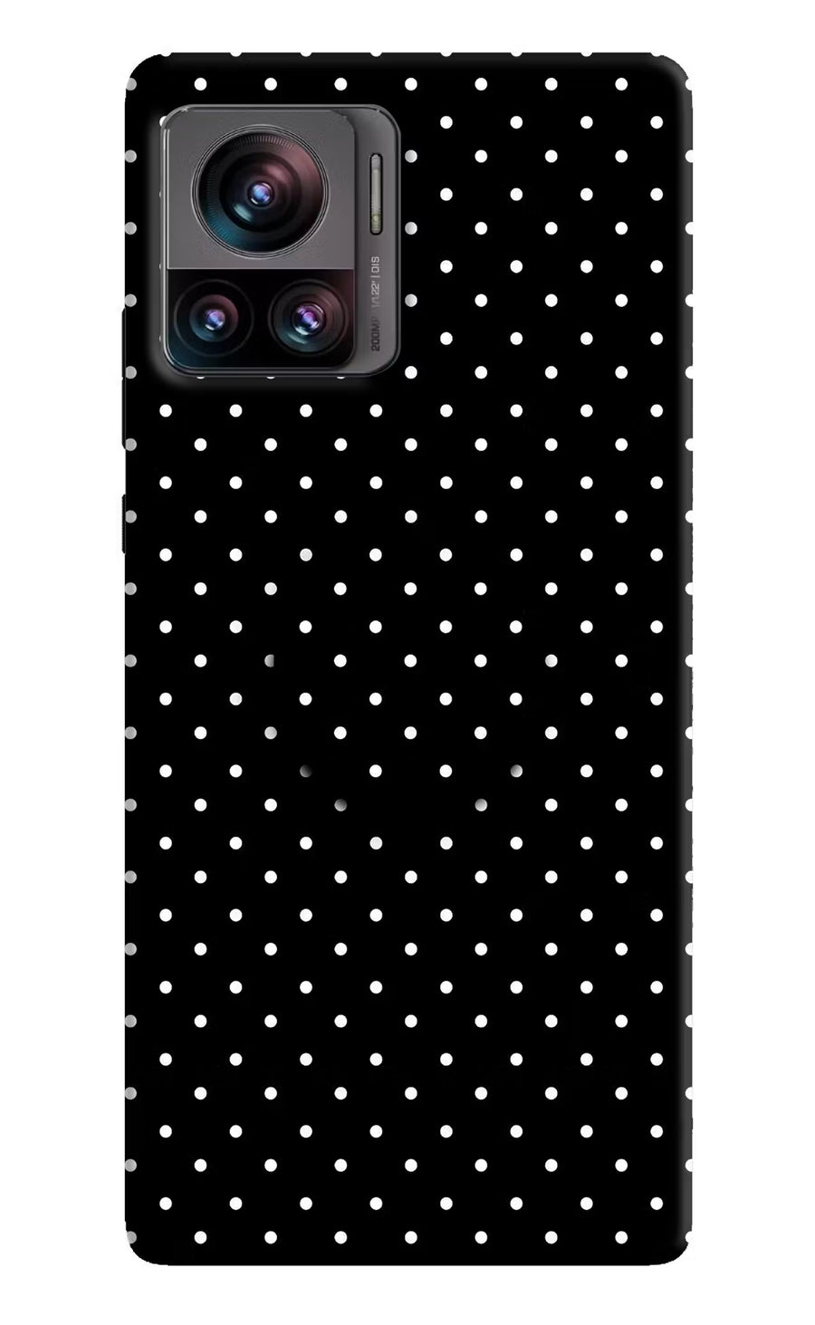 White Dots Moto Edge 30 Ultra Pop Case, Hard case