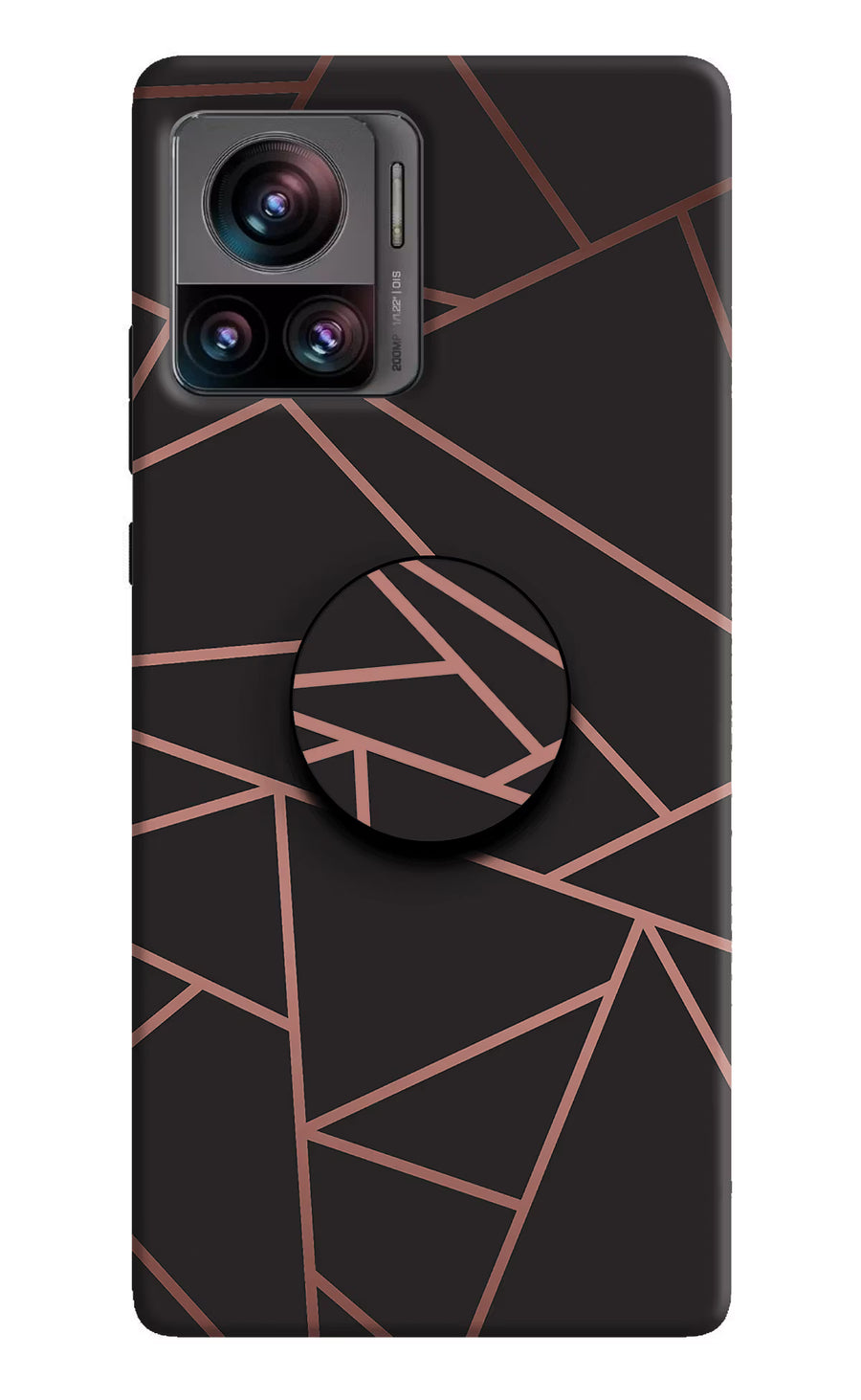Geometric Pattern Moto Edge 30 Ultra Pop Case, Hard case