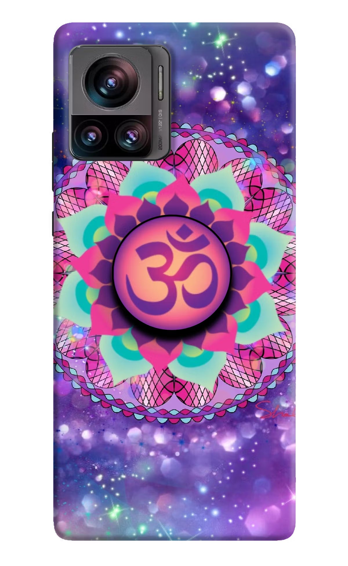 Om Purple Moto Edge 30 Ultra Pop Case by Casekaro
