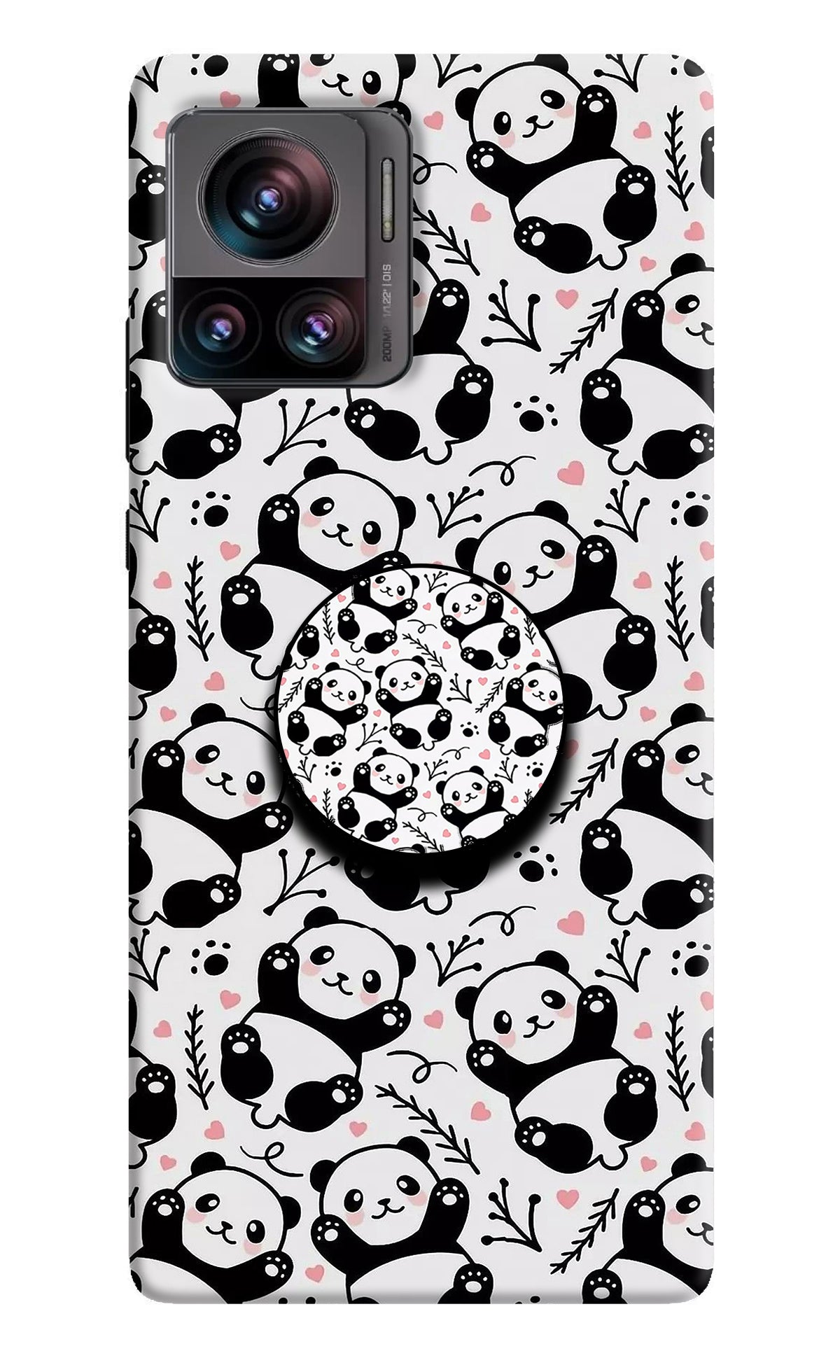 Cute Panda Moto Edge 30 Ultra Pop Case