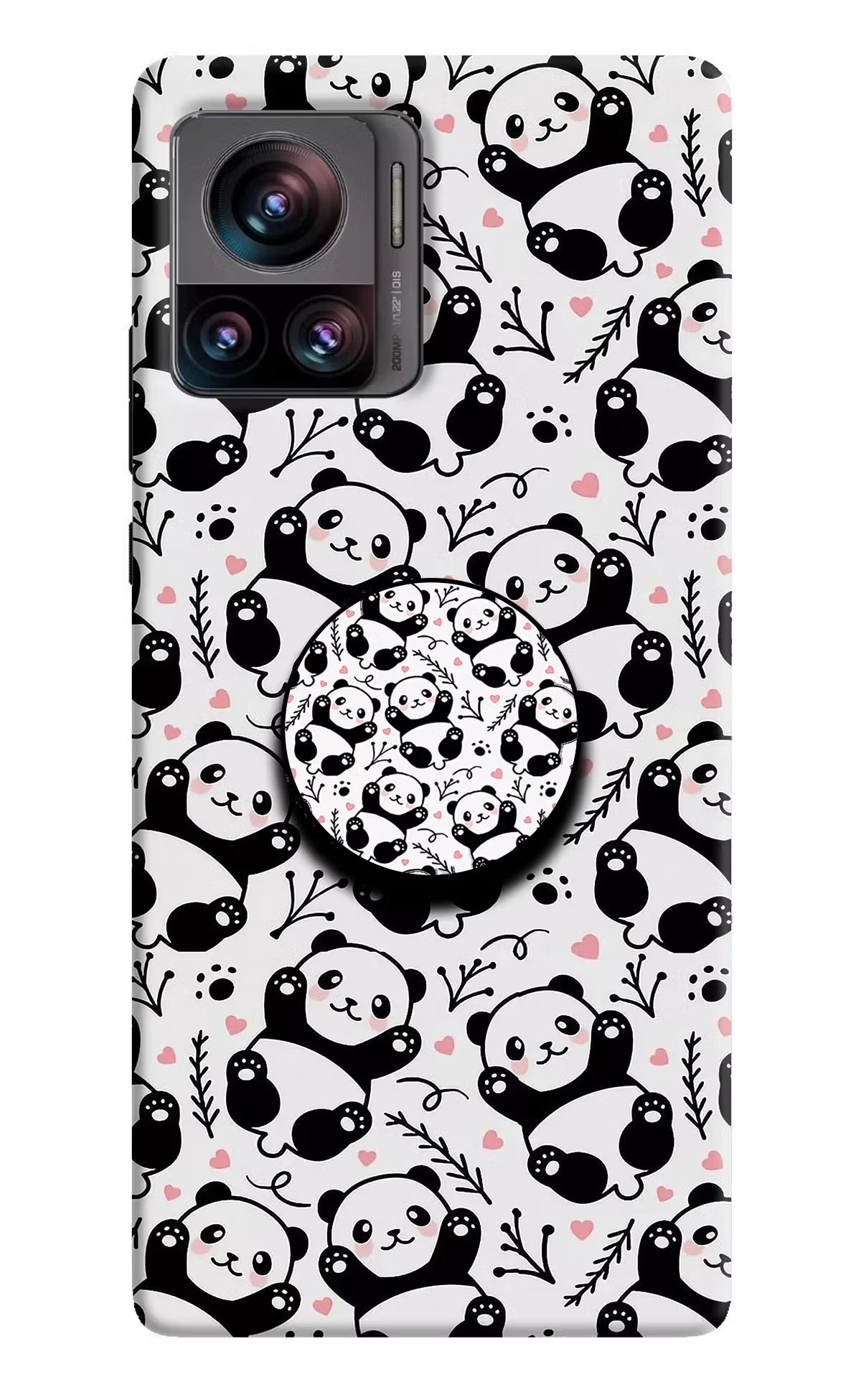 Cute Panda Moto Edge 30 Ultra Pop Case by Casekaro