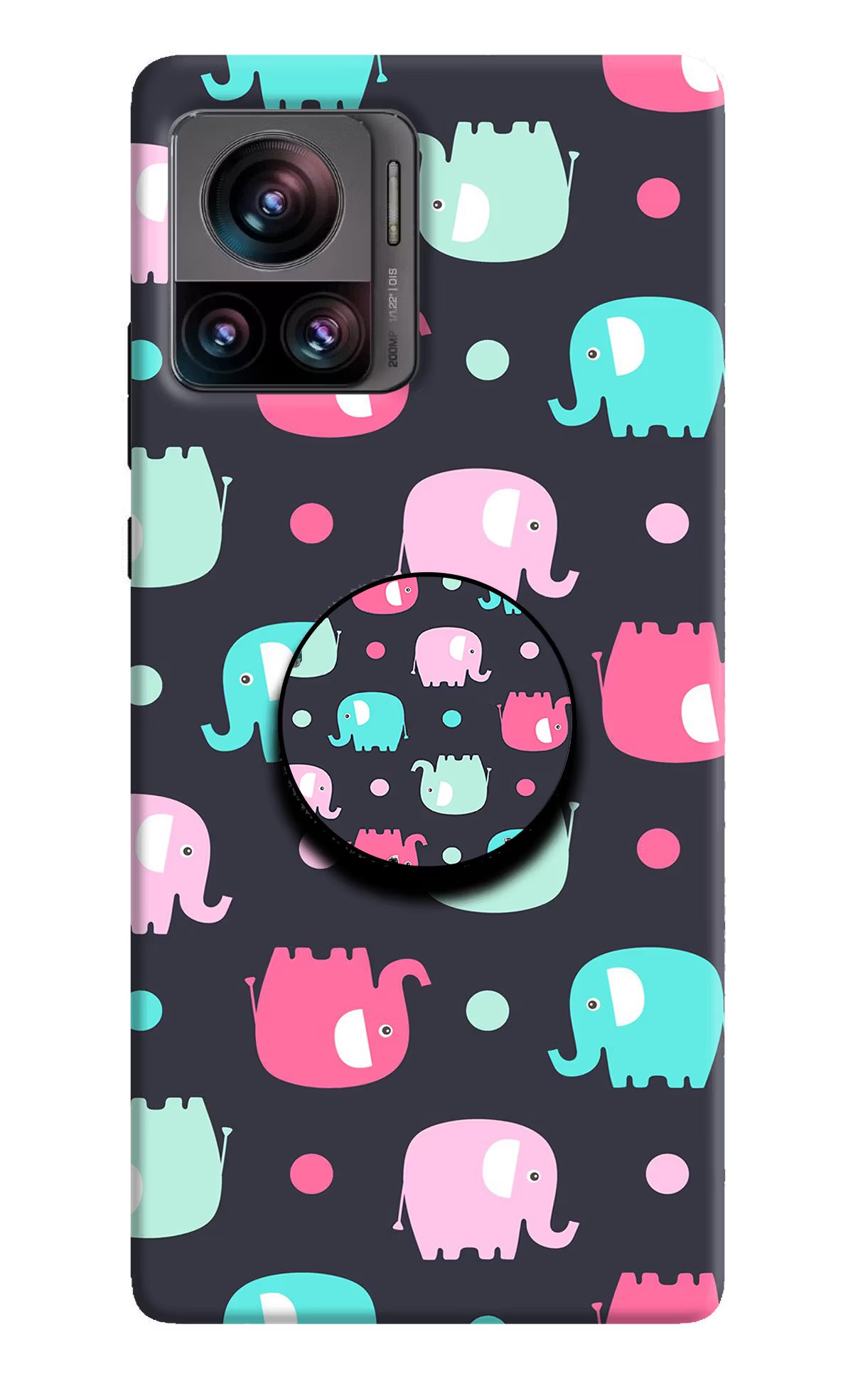 Baby Elephants Moto Edge 30 Ultra Pop Case by Casekaro
