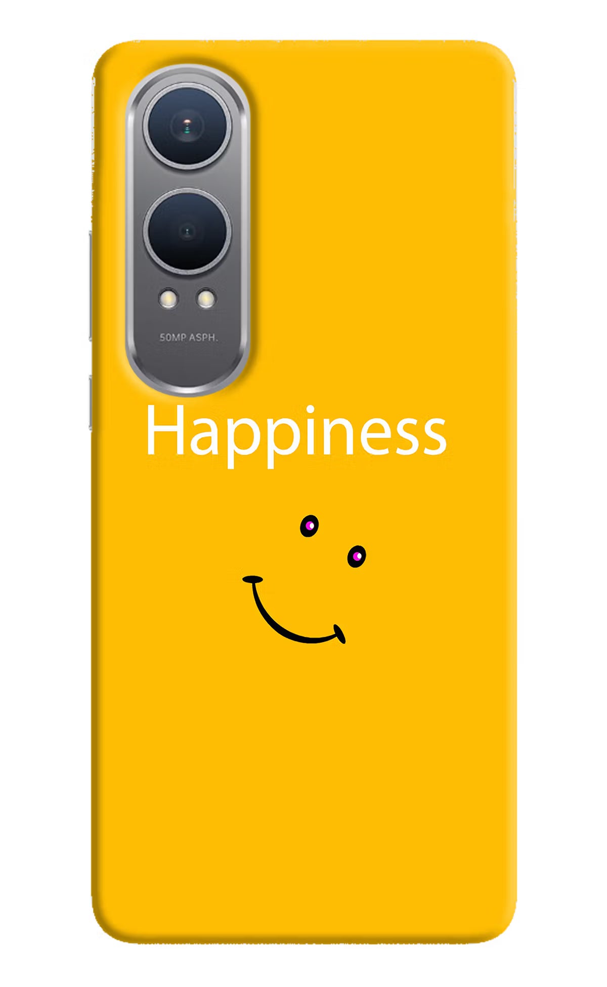 Happiness With Smiley OnePlus Nord CE4 Lite Hard Case Back Cover by Casekaro