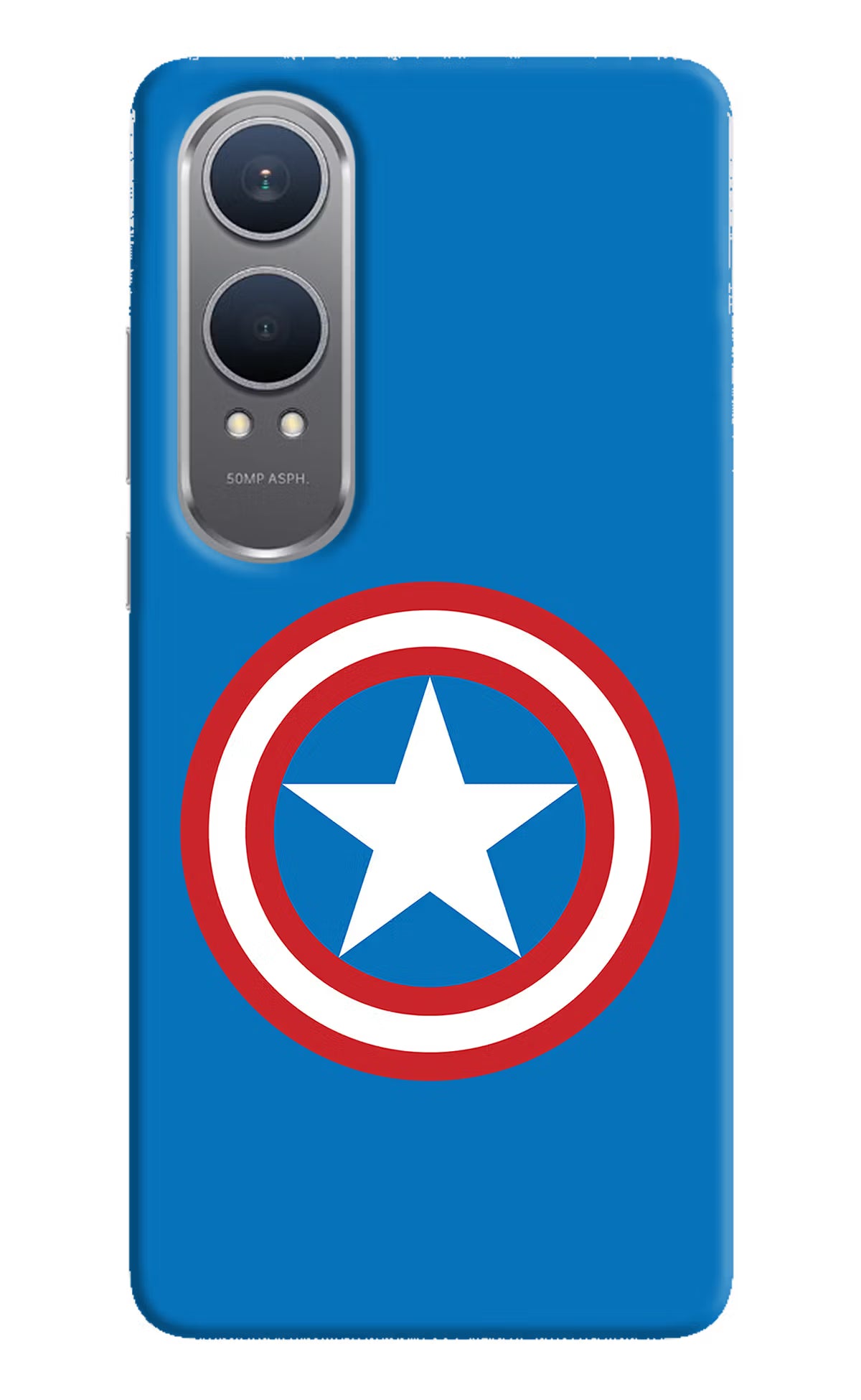 Captain America Logo OnePlus Nord CE4 Lite Hard Case Back Cover by Casekaro