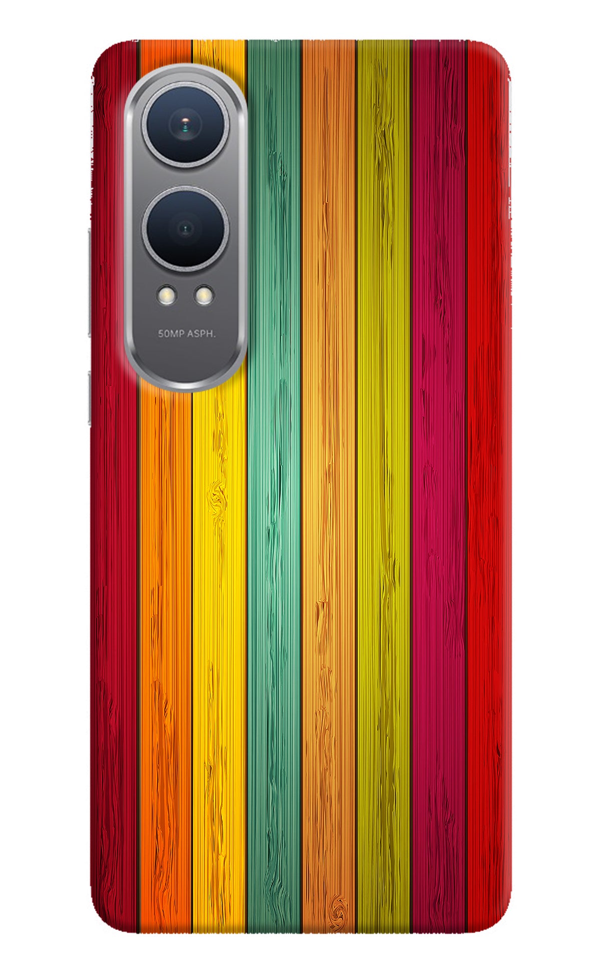 Multicolor Wooden OnePlus Nord CE4 Lite Back Cover