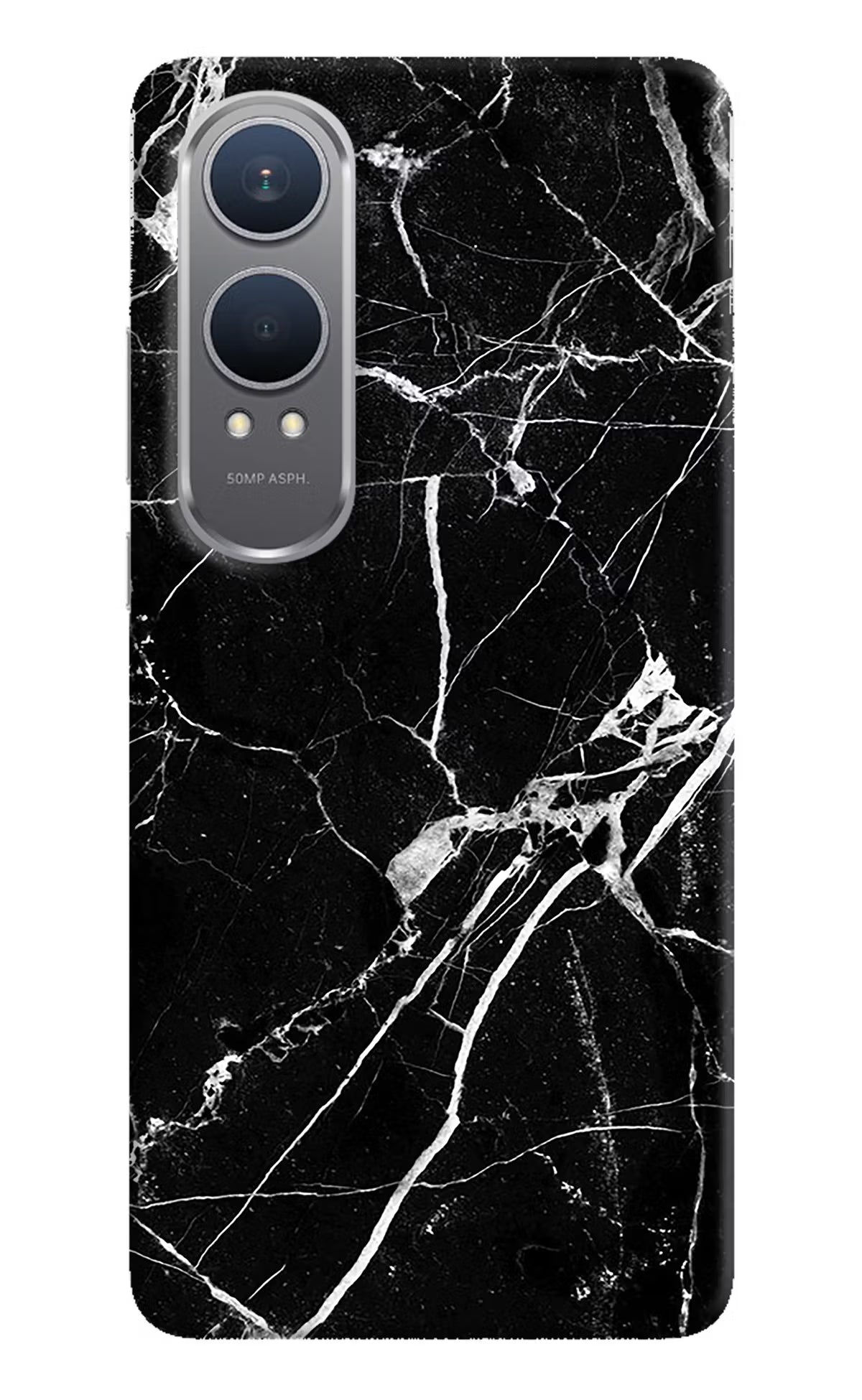 Black Marble Pattern OnePlus Nord CE4 Lite Hard Case Back Cover by Casekaro