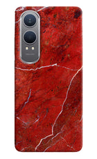 Red Marble Design OnePlus Nord CE4 Lite Hard Case Back Cover by Casekaro