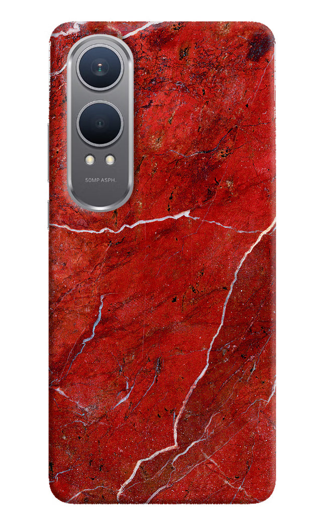 Red Marble Design OnePlus Nord CE4 Lite Hard Case Back Cover by Casekaro