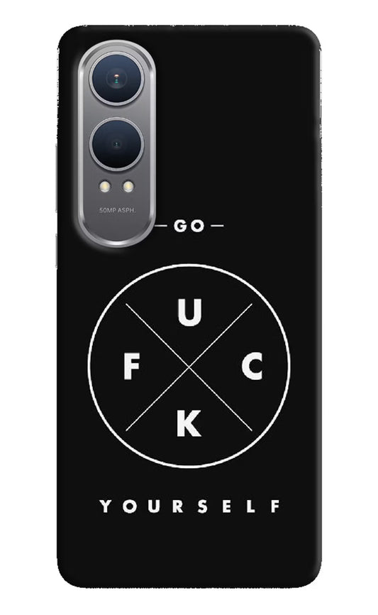 Go Fuck Yourself OnePlus Nord CE4 Lite Hard Case Back Cover by Casekaro