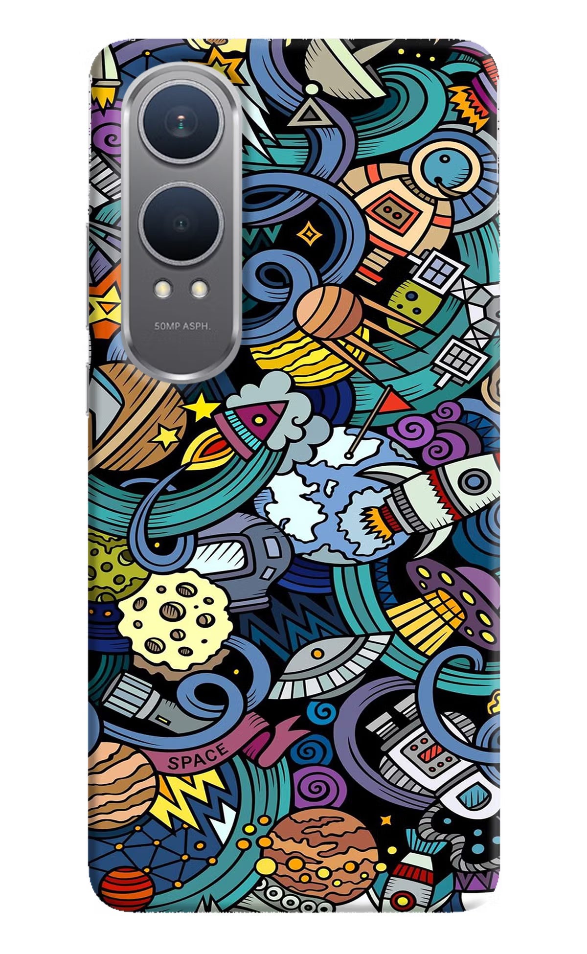 Space Abstract OnePlus Nord CE4 Lite Hard Case Back Cover by Casekaro
