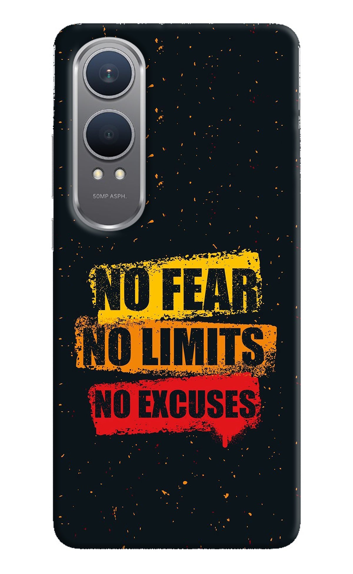 No Fear No Limits No Excuse OnePlus Nord CE4 Lite Back Cover