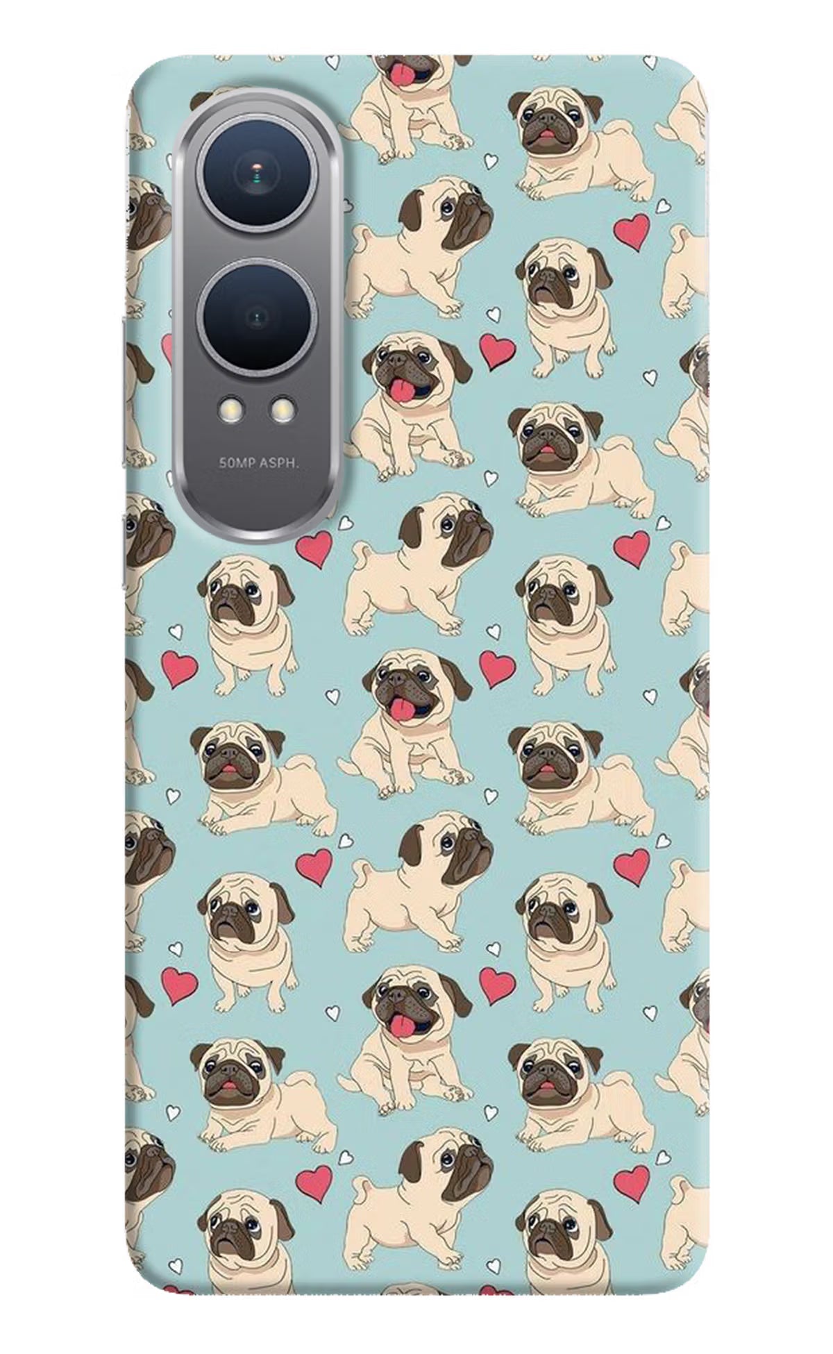 Pug Dog OnePlus Nord CE4 Lite Hard Case Back Cover by Casekaro