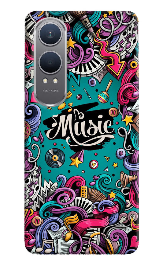 Music Graffiti OnePlus Nord CE4 Lite Hard Case Back Cover by Casekaro