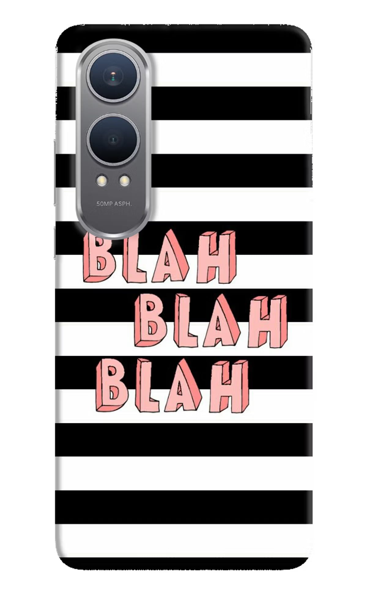 Blah Blah Blah OnePlus Nord CE4 Lite Hard Case Back Cover by Casekaro