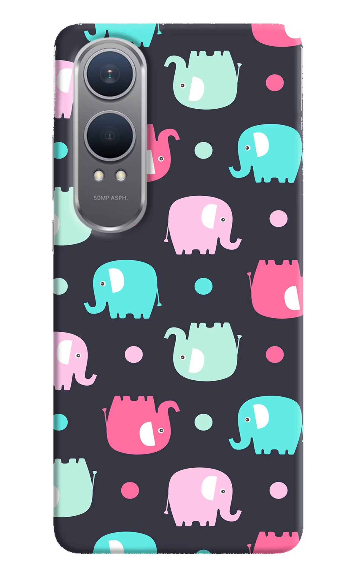 Elephants OnePlus Nord CE4 Lite Hard Case Back Cover by Casekaro