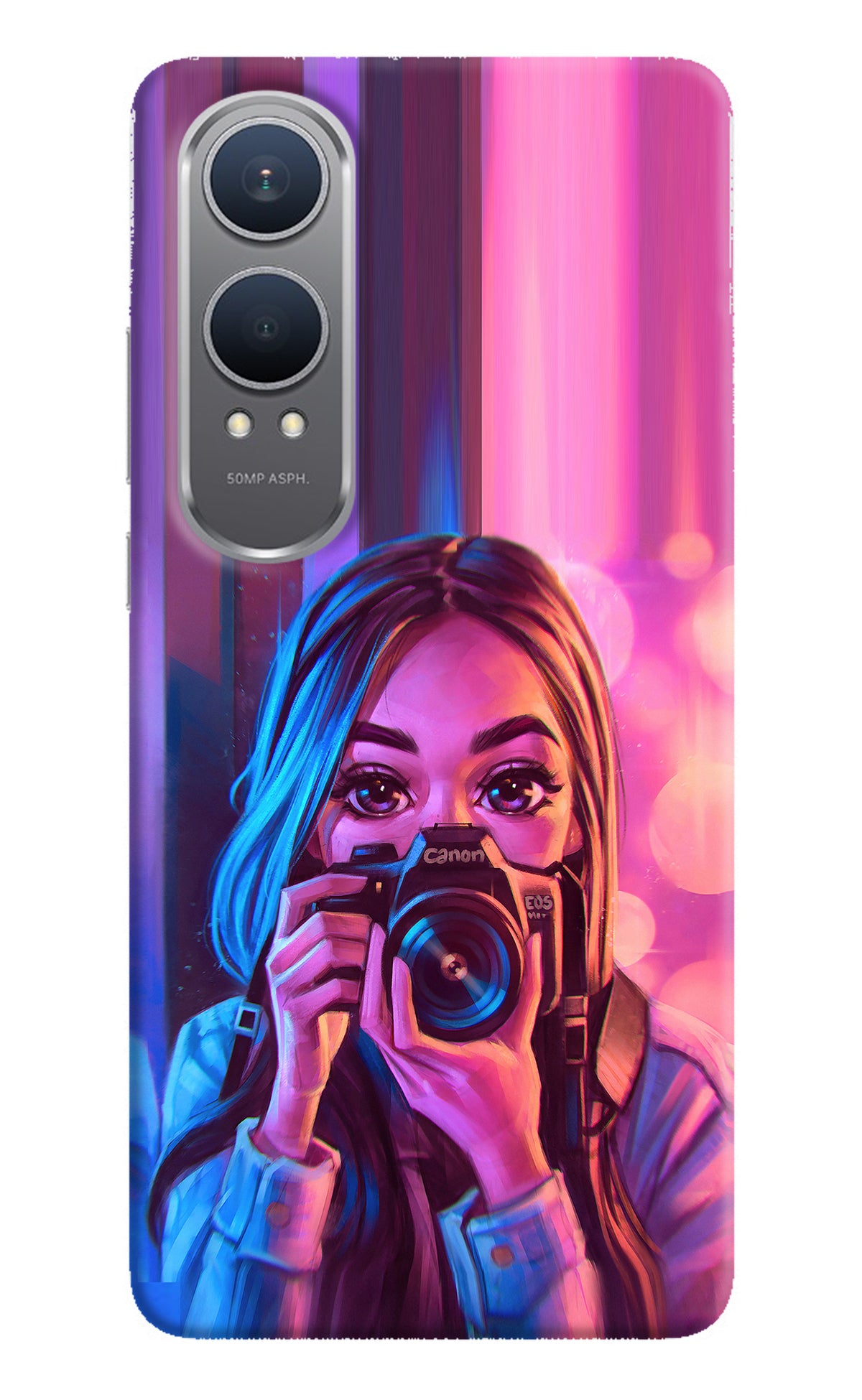 Girl Photographer OnePlus Nord CE4 Lite Back Cover