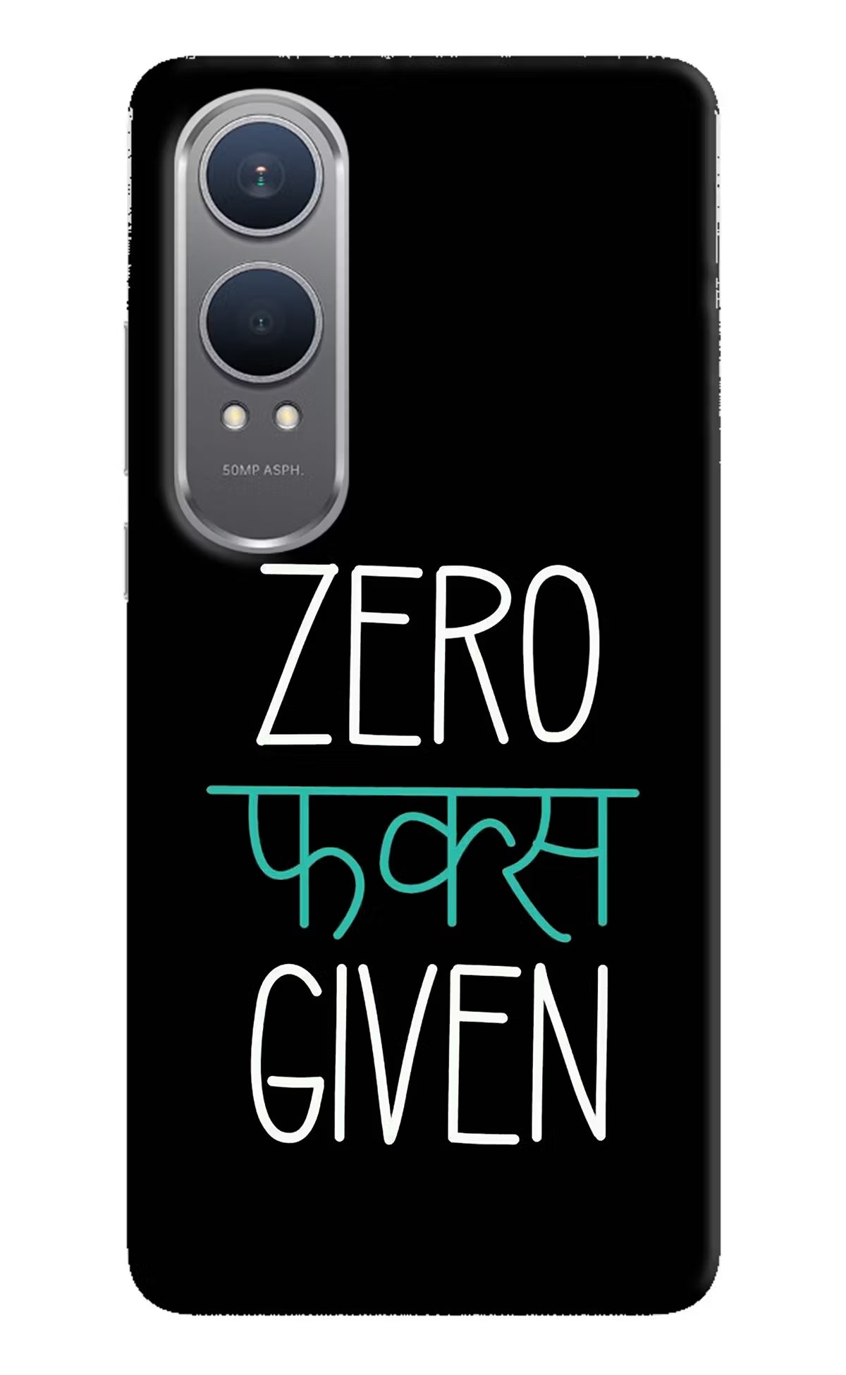 Zero Fucks Given OnePlus Nord CE4 Lite Hard Case Back Cover by Casekaro
