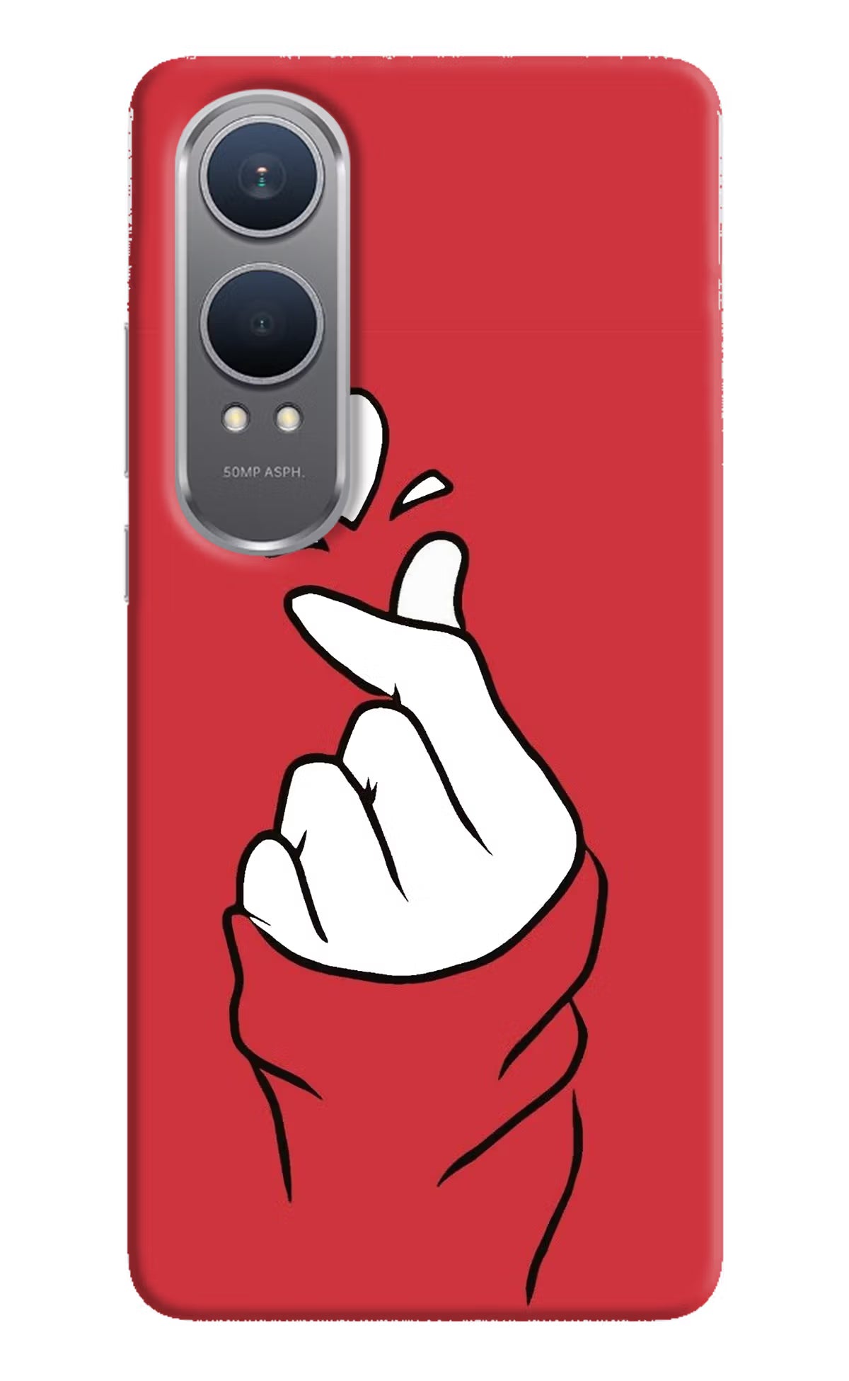 Korean Love Sign OnePlus Nord CE4 Lite Hard Case Back Cover by Casekaro