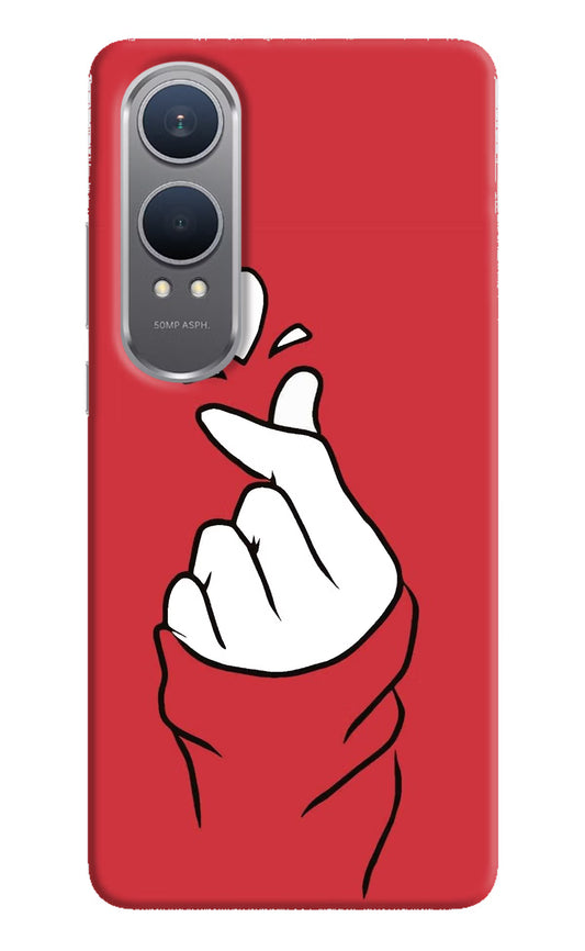 Korean Love Sign OnePlus Nord CE4 Lite Hard Case Back Cover by Casekaro
